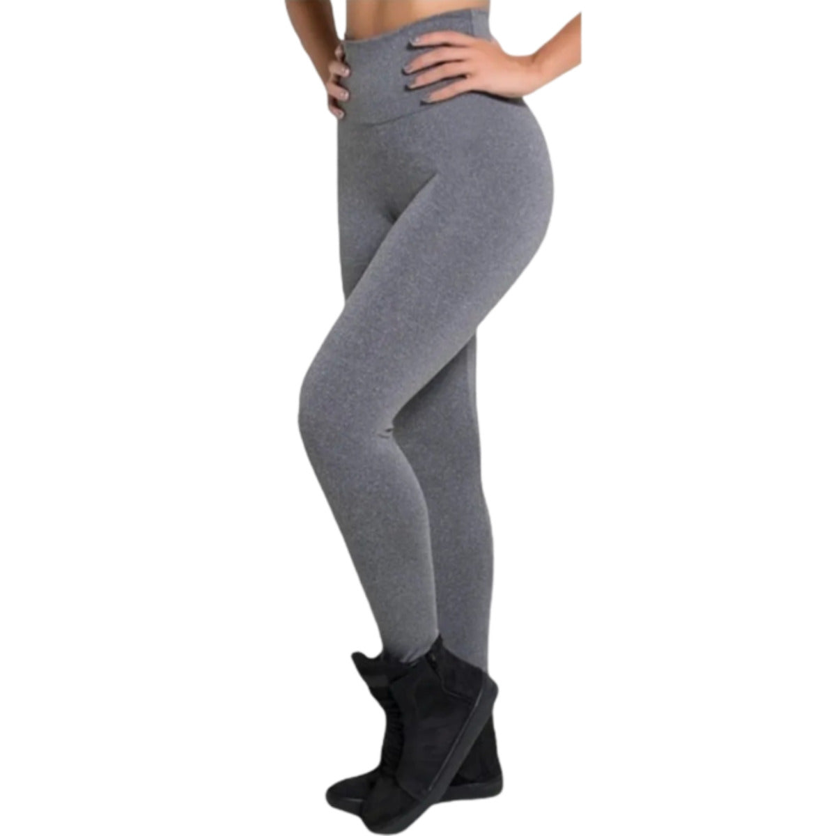 Calça Legging Fitness Cós Alto Suplex Academia Treino