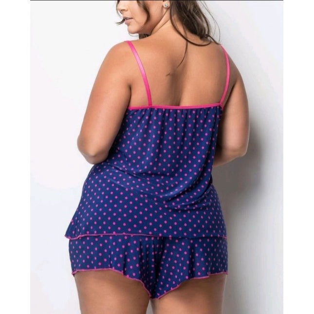 Baby Doll Plus Size / Short Doll / Pijama de Liganete Plus Size Confortável Verão