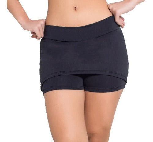 Short Saia Fitness Feminino Moda Fitness Academia Suplex